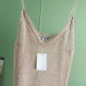 sparkle knit tank